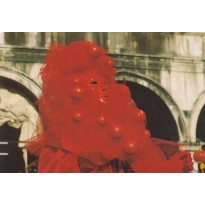 Carnaval de Venise, masque en carte postale photo