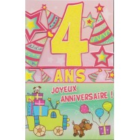Cartes D Anniversaires Enfants De 4 Ans A 10 Ans Carterie Poitiers