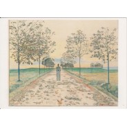 "Soir d'automne" de Ferdinand Hodler, carte postale d'art