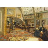 "Atelier des Peintres de Brandebourg" de Max Liebermann, carte d'art